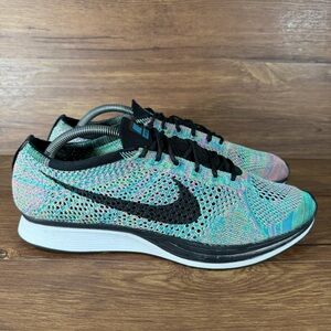 Nike Flyknit Racer Multicolor Running Shoes Men’s Size 11 Athletic Sneakers